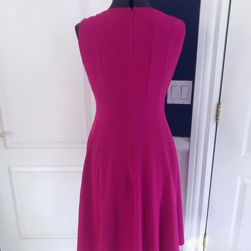 NINE WEST Dress, Size 10, Dark Pink Fuchsia, Good All-Occassion Dress - Picture 9 of 9